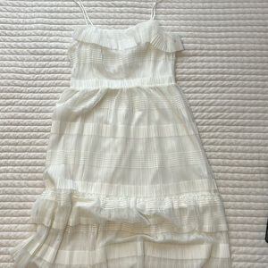 Black swan ruffle dress